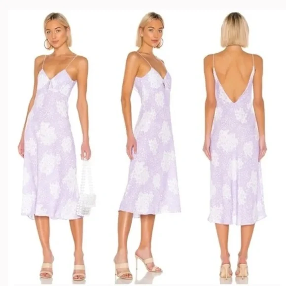Revolve Endless Summer Floral Suki Dress in Purple Lavender - Picture 2 of 12